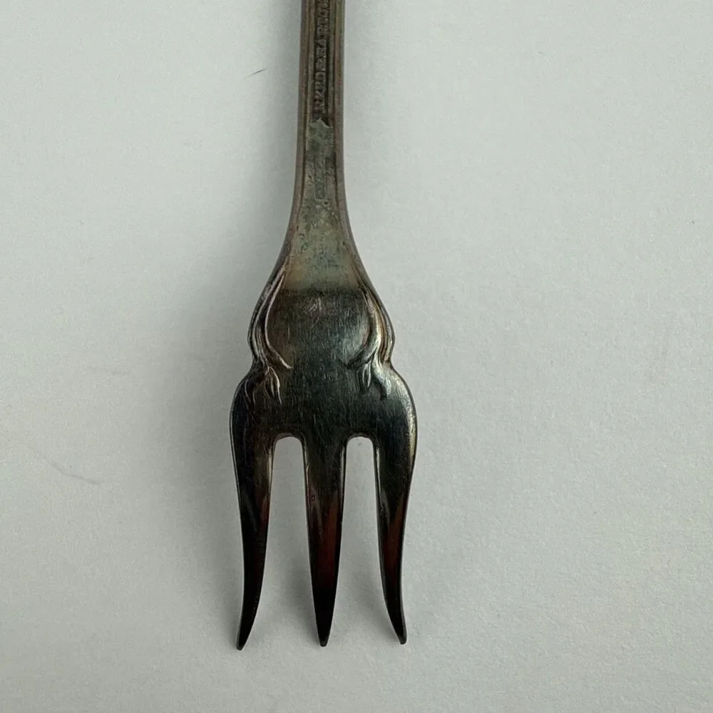 Reed & Barton FESTIVITY Tiger Lily 1945 Silverplate Flatware Cocktail Fork